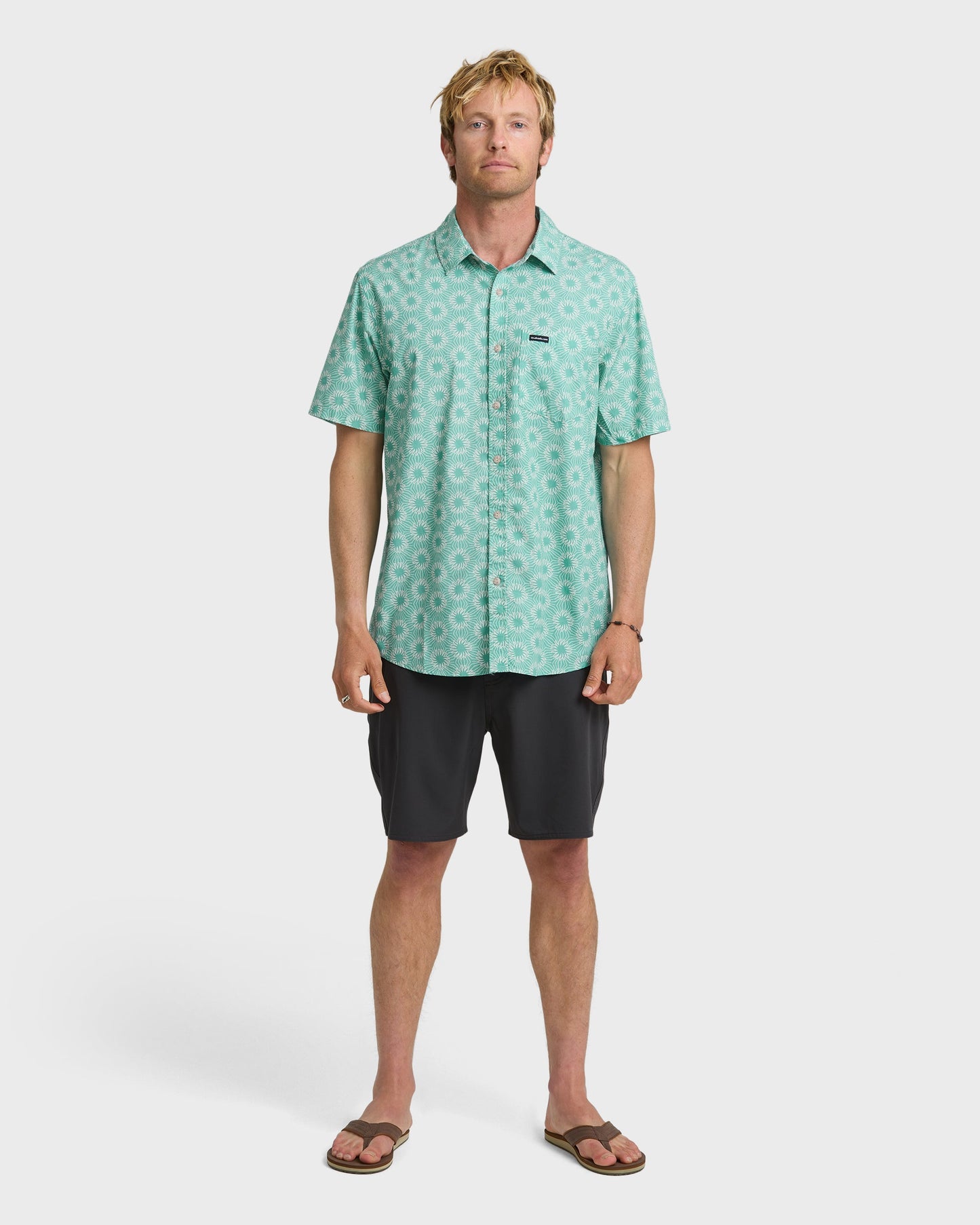 Ocean Mayhem Classic Short Sleeve Shirt - Aqua