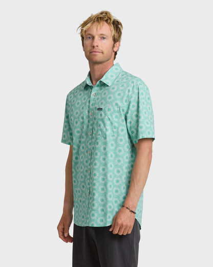 Ocean Mayhem Classic Short Sleeve Shirt - Aqua