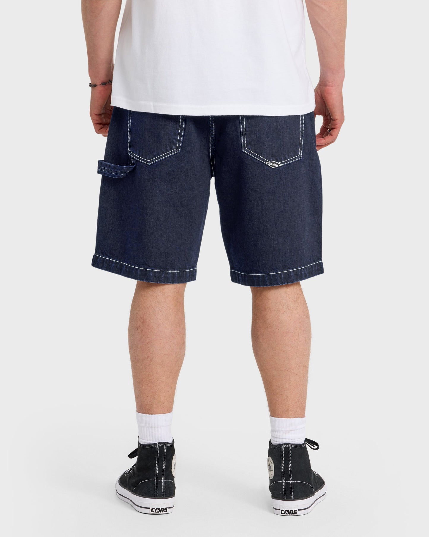Carpenter Baggy 21" Denim Shorts - Indigo Rinse
