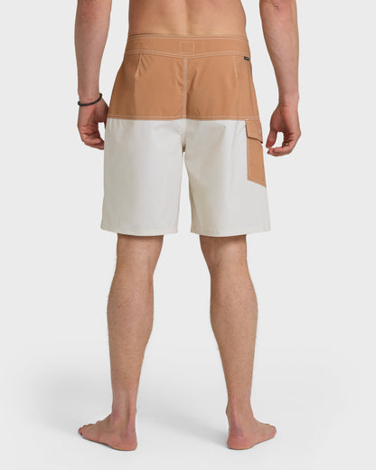 Original Blocked 19" Boardshorts - Bone White