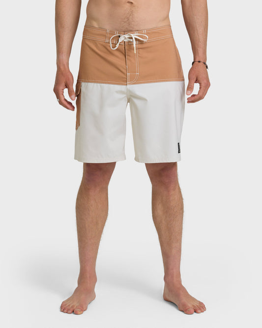 Original Blocked 19" Boardshorts - Bone White