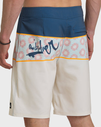 Surfsilk Panel 20" Boardshorts - Bone White