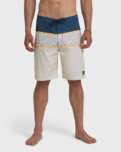 Surfsilk Panel 20" Boardshorts - Bone White