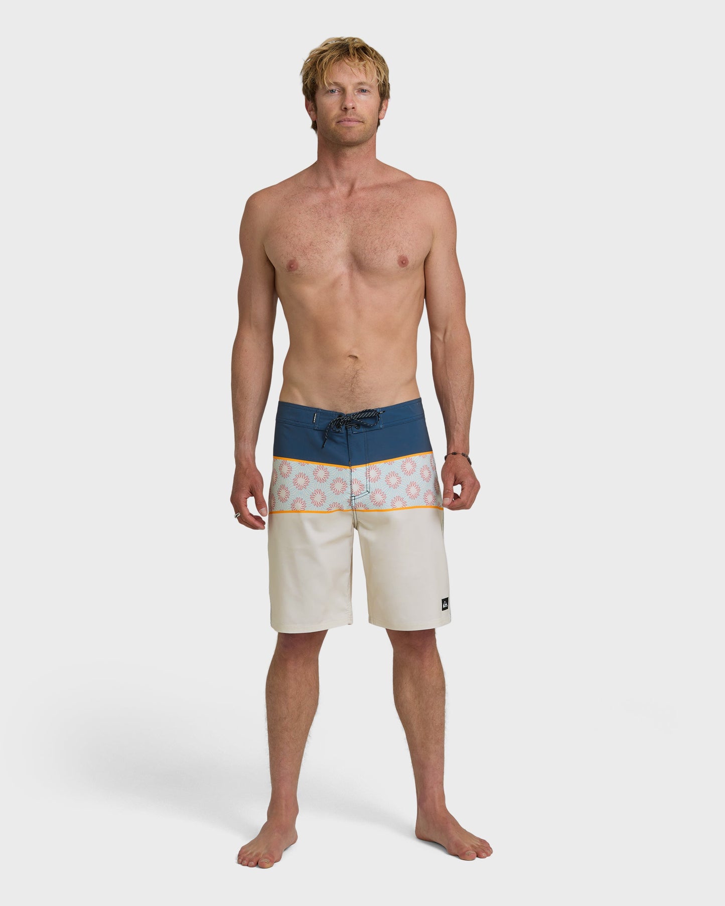Surfsilk Panel 20" Boardshorts - Bone White