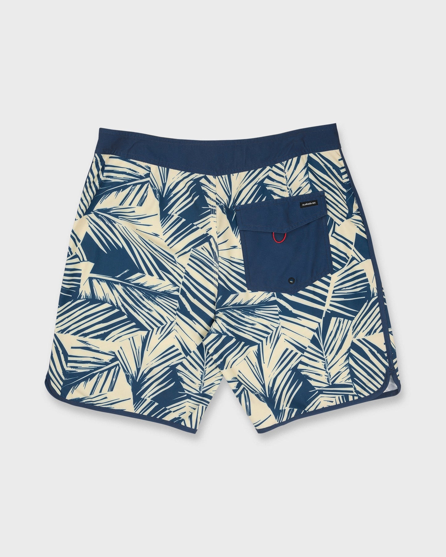 Aruba Palm Scallop 19" Boardshorts - Dark Denim