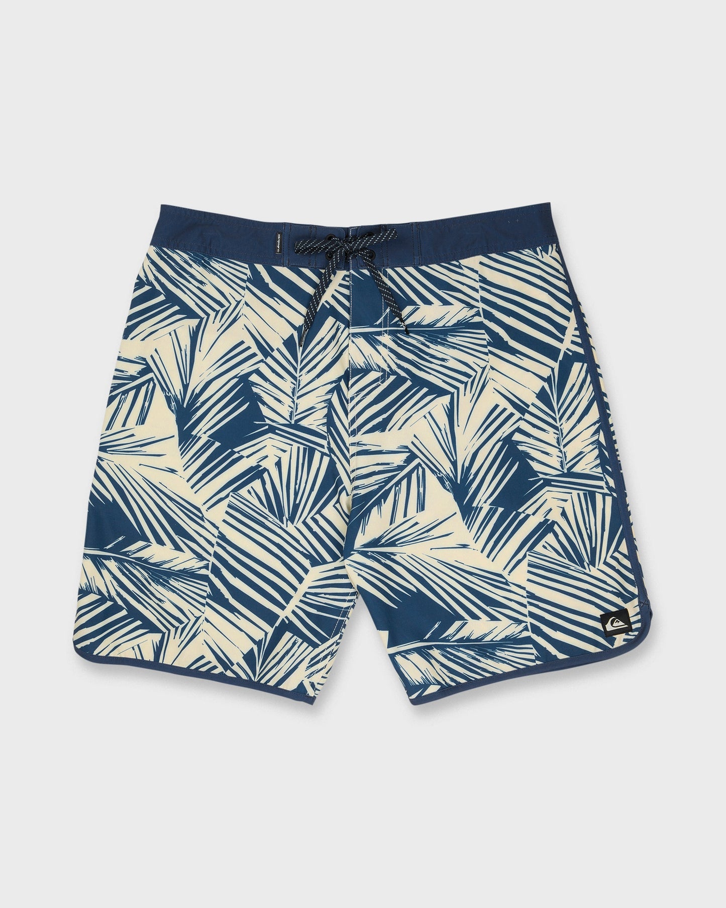 Aruba Palm Scallop 19" Boardshorts - Dark Denim