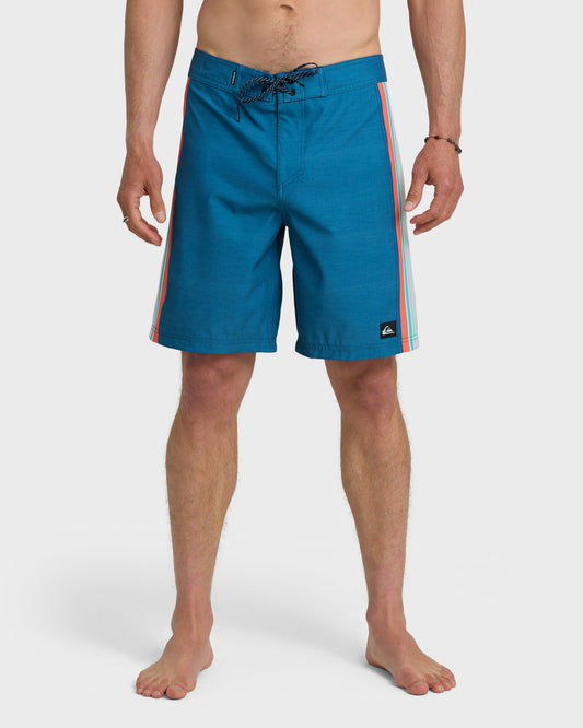 Fade Lines Panel 19" Boardshorts - Dark Denim
