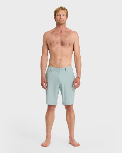 Union Heather Amphibian 20" Hybrid Shorts - Blue Haze