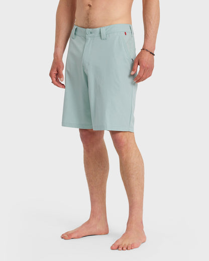 Union Heather Amphibian 20" Hybrid Shorts - Blue Haze