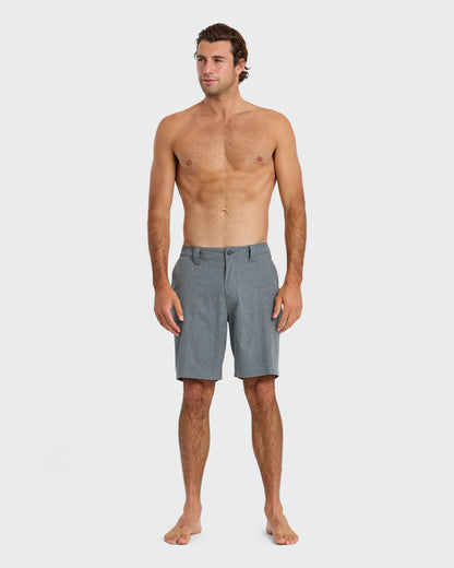 Union Heather Amphibian 20" Hybrid Shorts - Black