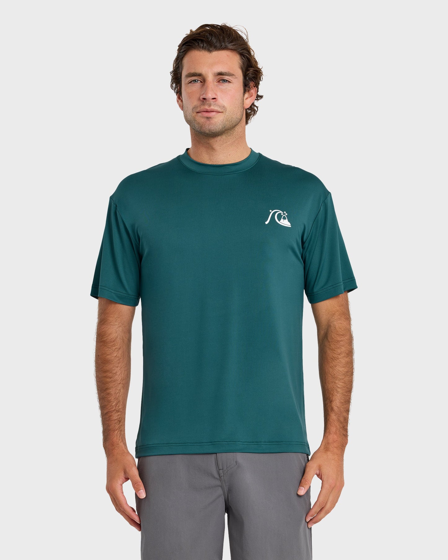 DNA Logo UPF 50 Short Sleeve Surf Shirt - Mediterranea