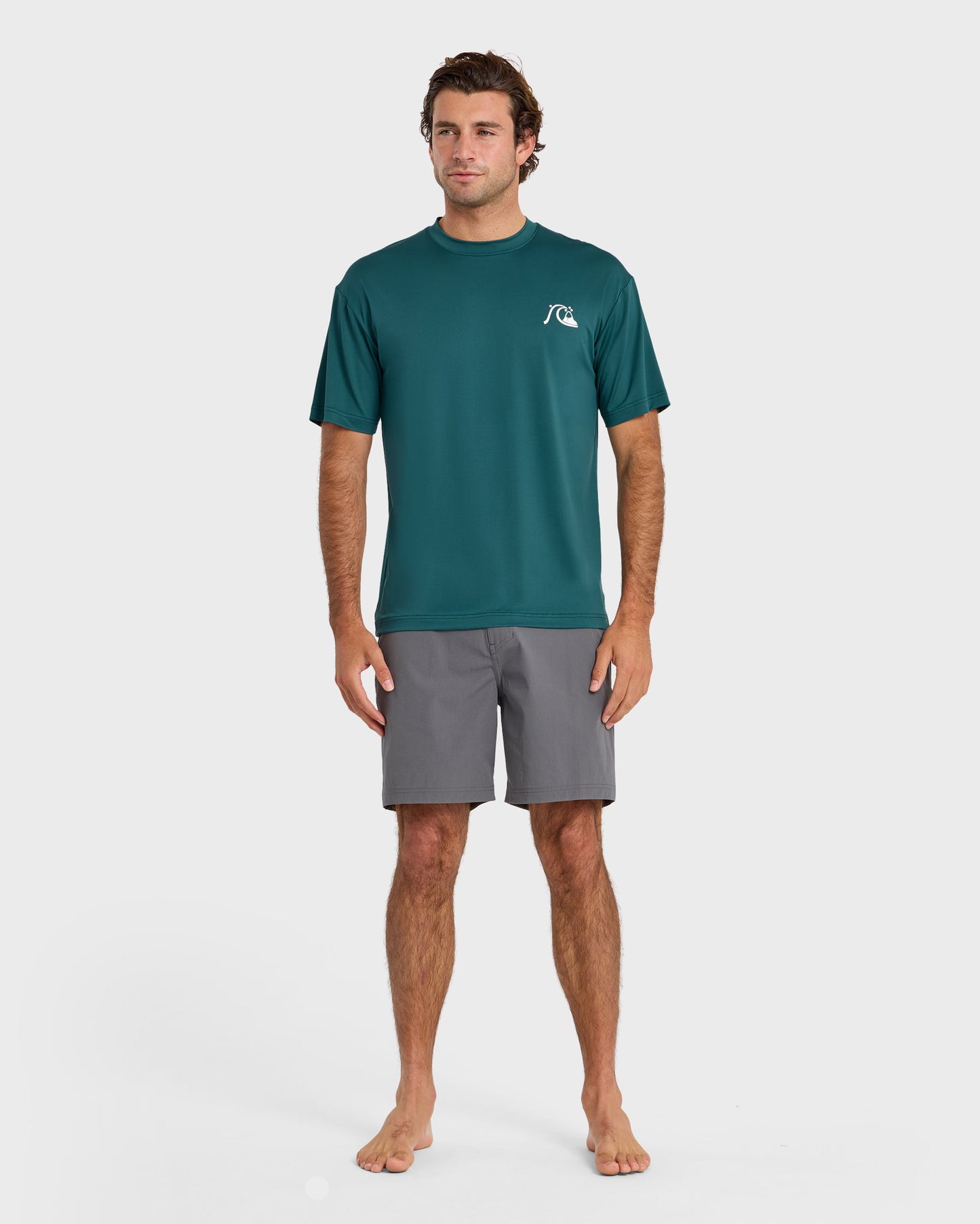 DNA Logo UPF 50 Short Sleeve Surf Shirt - Mediterranea