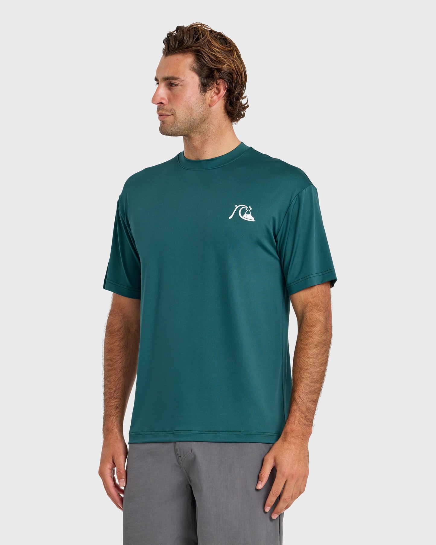 DNA Logo UPF 50 Short Sleeve Surf Shirt - Mediterranea