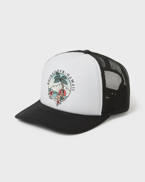 Hi Wahine 5-Panel Foam Trucker Hat - White