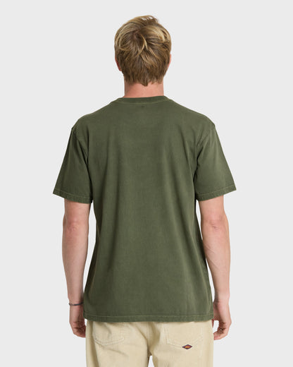 Saltwater Pigment-Dyed Short Sleeve Pocket Tee - Grape Leaf