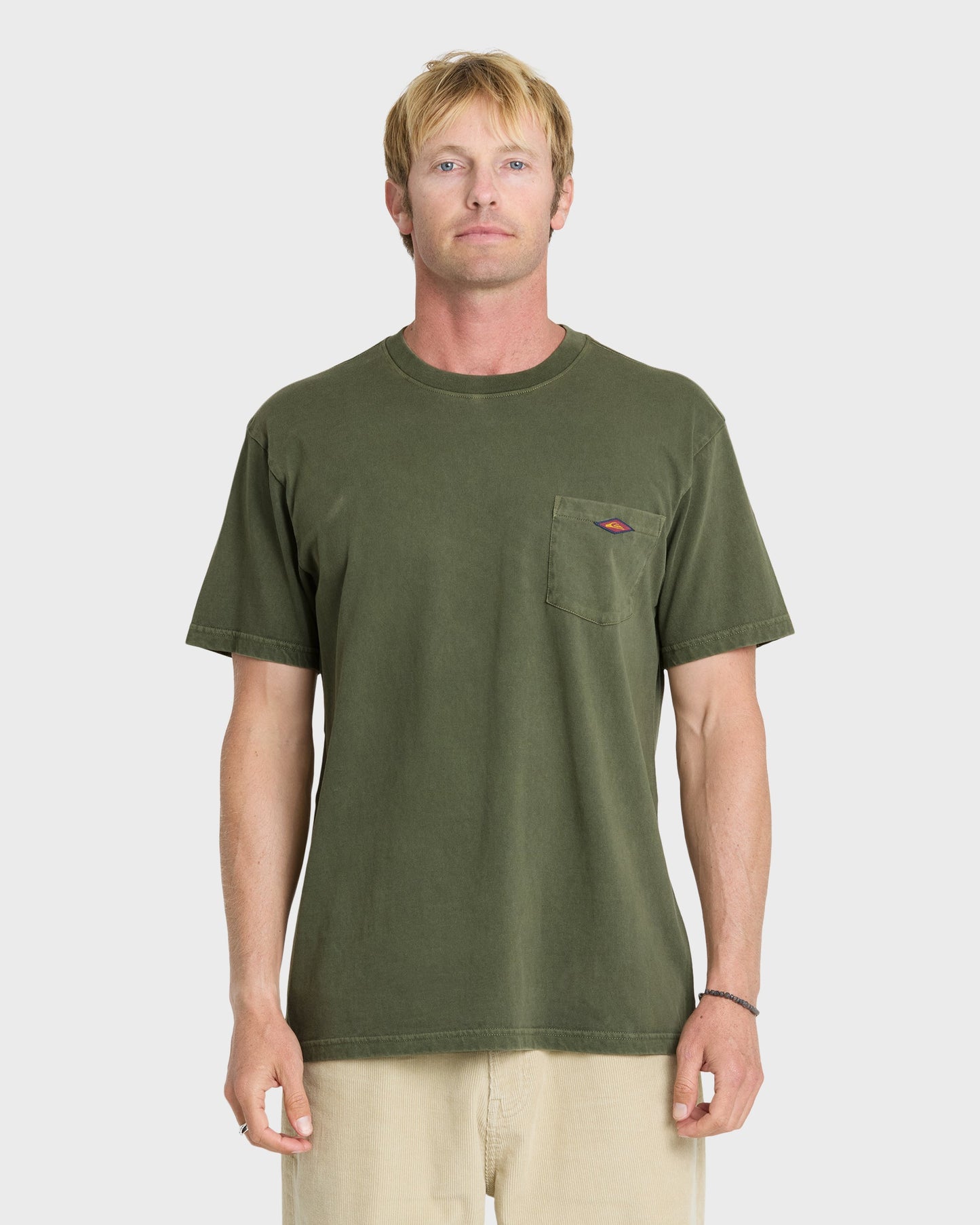Saltwater Pigment-Dyed Short Sleeve Pocket Tee - Grape Leaf