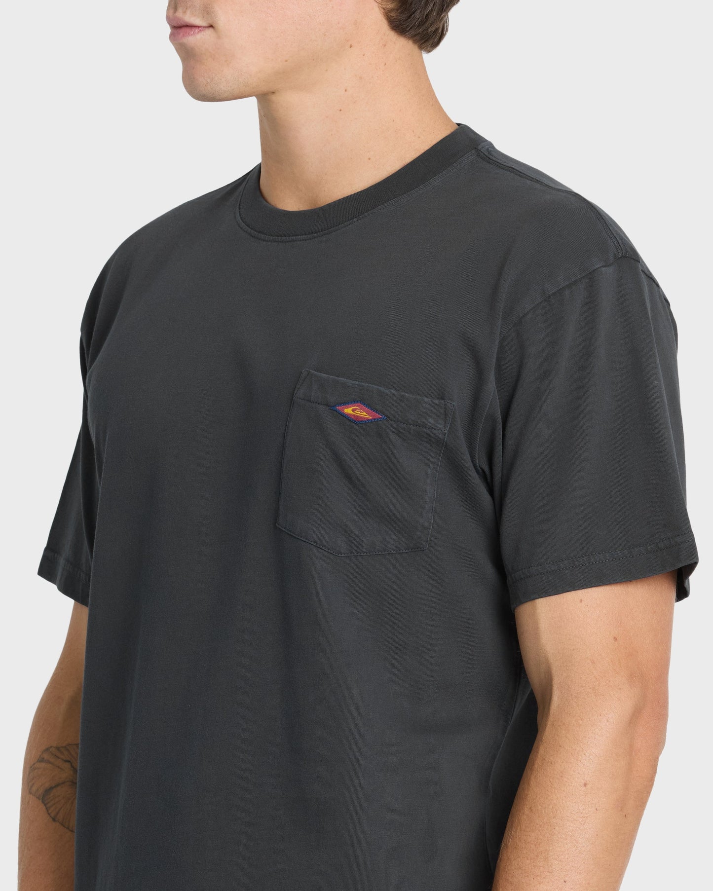 Saltwater Pigment-Dyed Short Sleeve Pocket Tee - Phantom