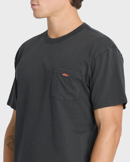 Saltwater Pigment-Dyed Short Sleeve Pocket Tee - Phantom