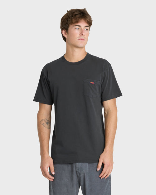 Saltwater Pigment-Dyed Short Sleeve Pocket Tee - Phantom