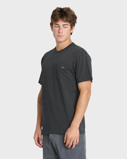 Saltwater Pigment-Dyed Short Sleeve Pocket Tee - Phantom
