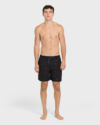 Mix Volley 17" Swim Trunks - Black
