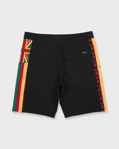 Hawaii Trades 20" Boardshorts - Black