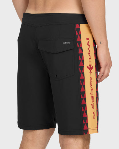 Hawaii Trades 20" Boardshorts - Black