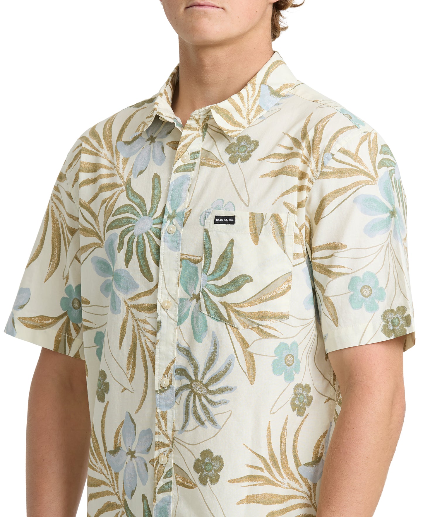 Pearlridge Classic Short Sleeve Woven Shirt - Bone White