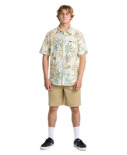 Pearlridge Classic Short Sleeve Woven Shirt - Bone White
