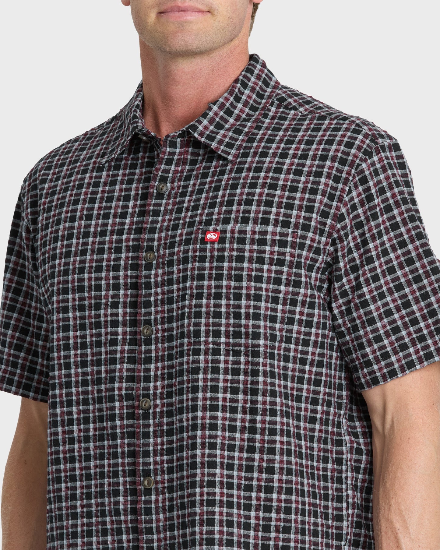 Young Guns Button-Up Short Sleeve Shirt - Anthracite