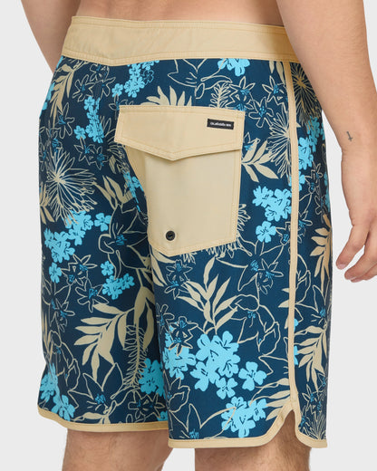 Jetty Bloom 19" Boardshorts - Dark Denim