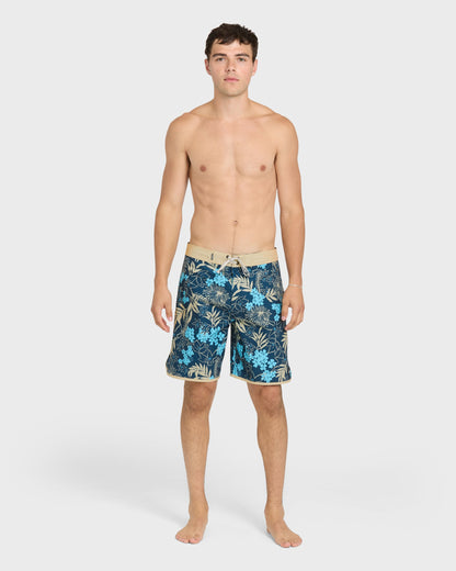 Jetty Bloom 19" Boardshorts - Dark Denim