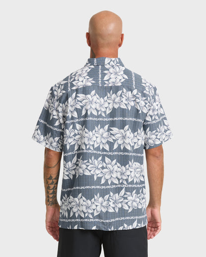 Waterman Horizons Short Sleeve Woven Shirt - Dark Denim