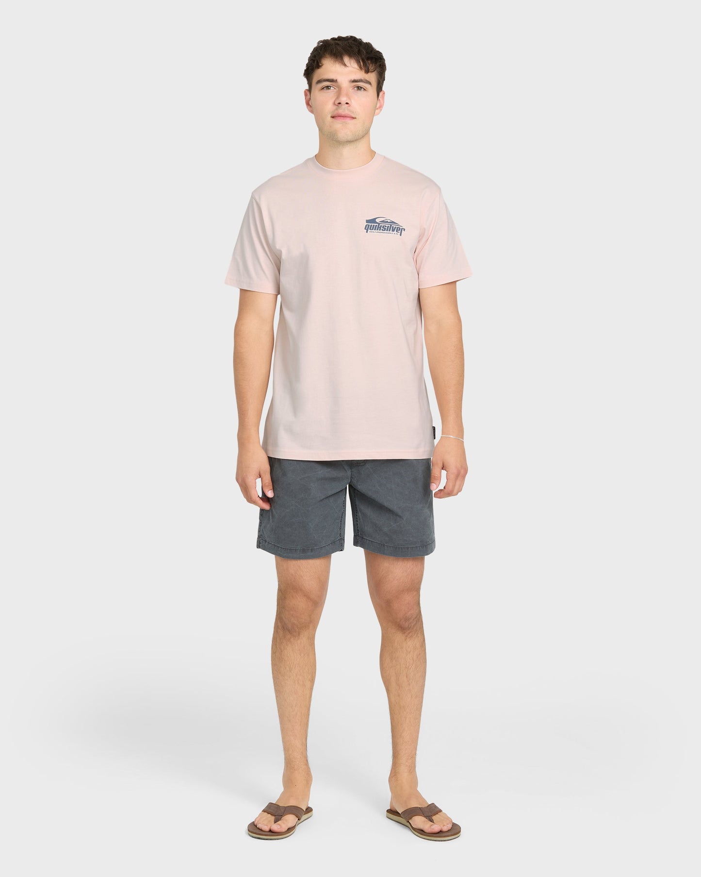 Linked Up Classic Short Sleeve Cotton T-Shirt - Rosewater