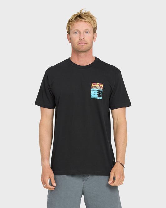 Going Right Classic Short Sleeve Cotton T-Shirt - Black