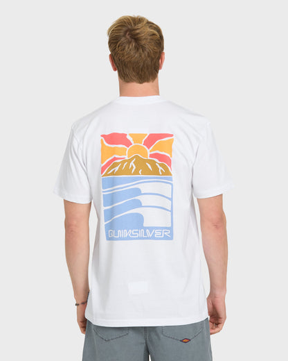 Going Right Classic Short Sleeve Cotton T-Shirt - White