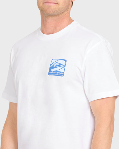 Out Of Bounds Classic Short Sleeve Cotton T-Shirt - White