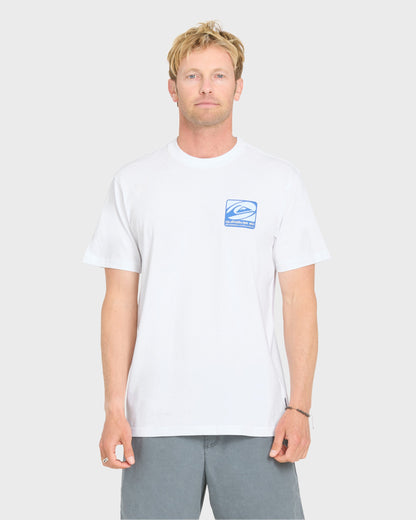 Out Of Bounds Classic Short Sleeve Cotton T-Shirt - White