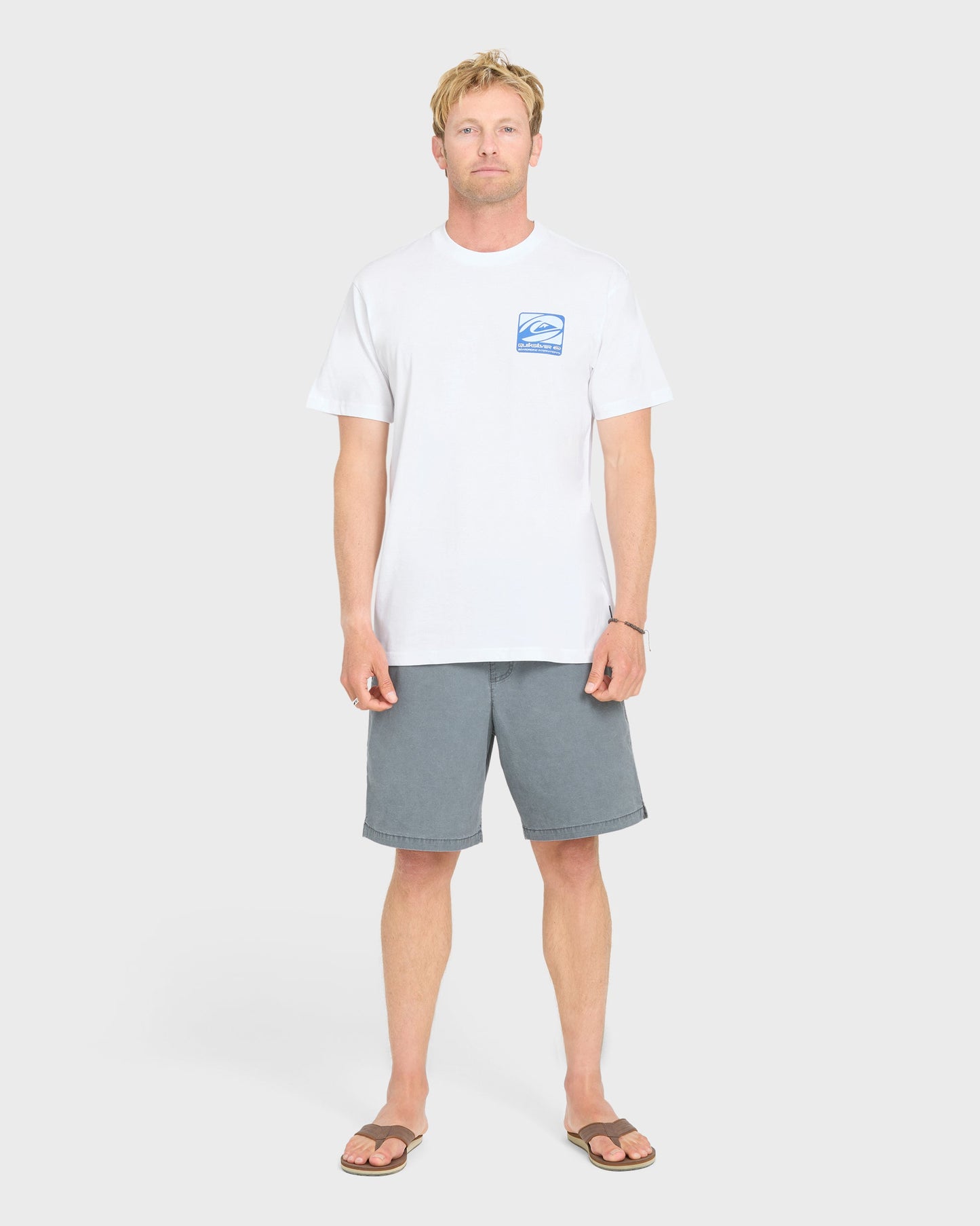 Out Of Bounds Classic Short Sleeve Cotton T-Shirt - White