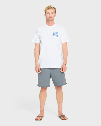 Out Of Bounds Classic Short Sleeve Cotton T-Shirt - White