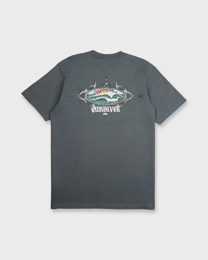 Crest Classic Short Sleeve Knit T-Shirt - Iron Gate