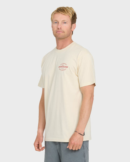 The Shed Short Sleeve Cotton T-Shirt - Bone White