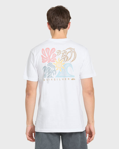 Collage Classic Short Sleeve Knit T-Shirt - White