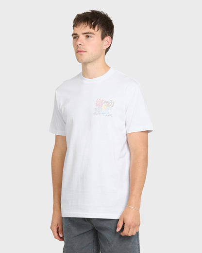 Collage Classic Short Sleeve Knit T-Shirt - White