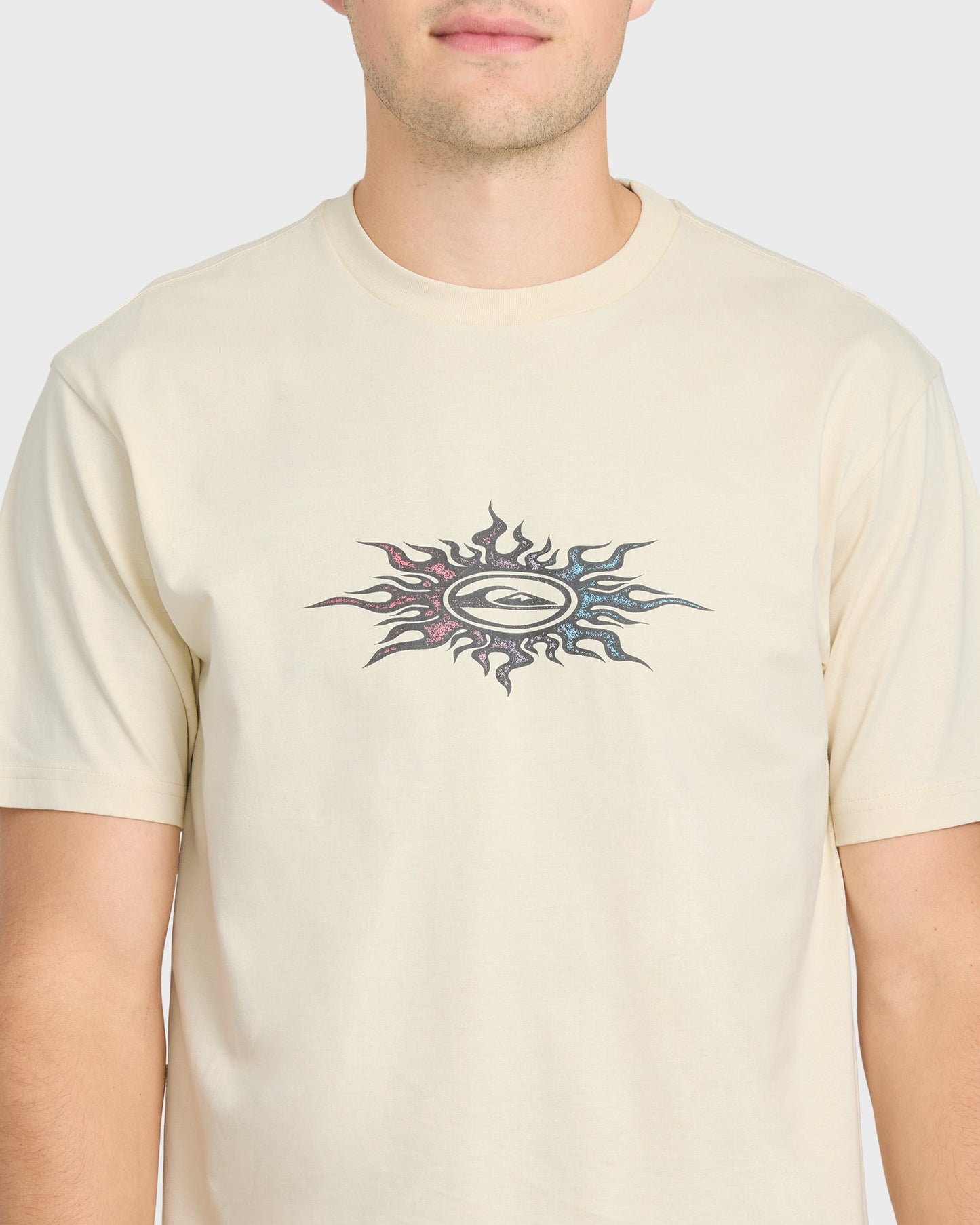 Blazing Short Sleeve Knit T-Shirt - Bone White