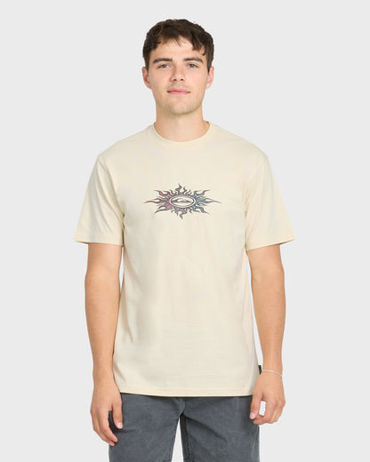 Blazing Short Sleeve Knit T-Shirt - Bone White