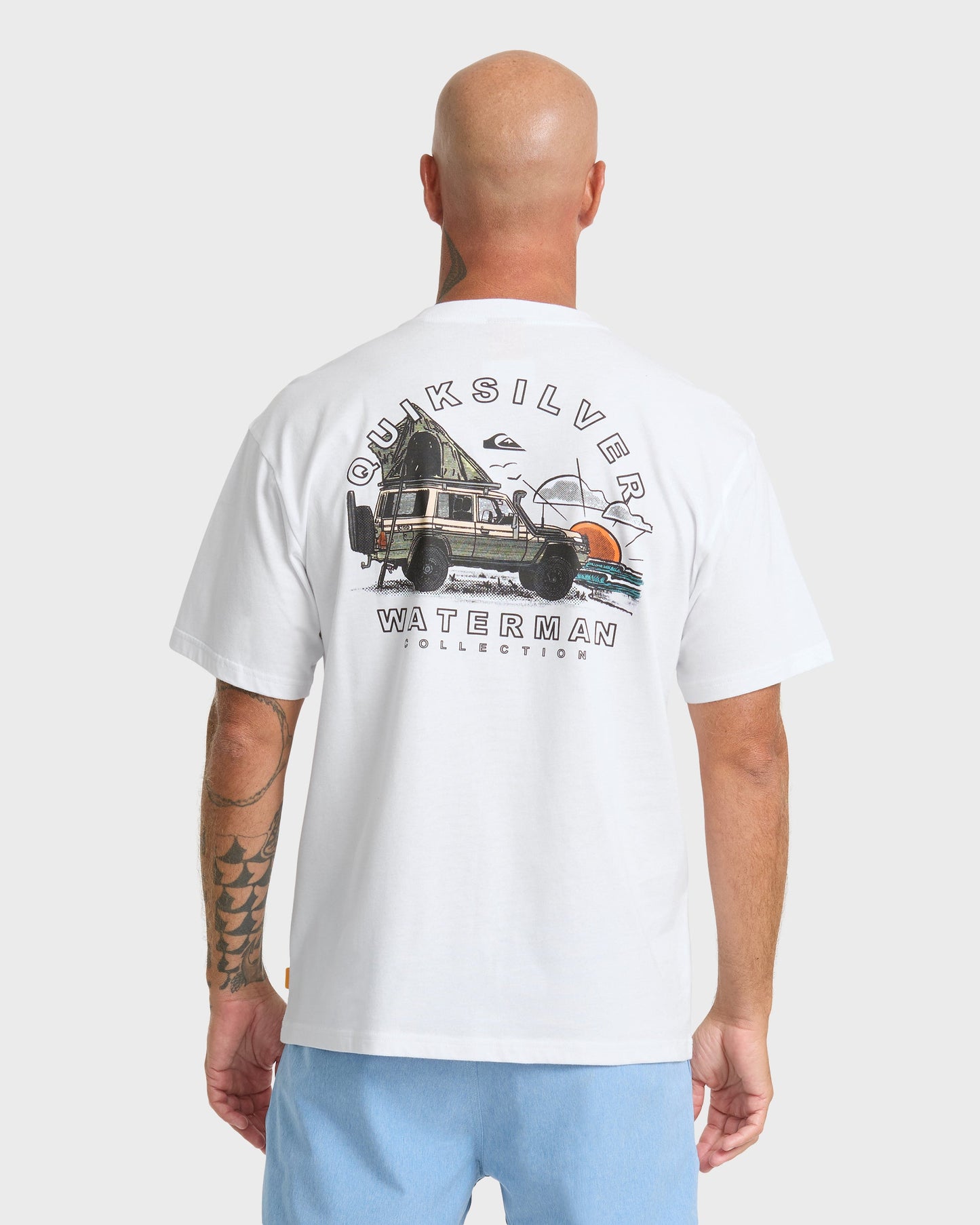 Waterman Traveler Classic Short Sleeve Cotton T-Shirt - White