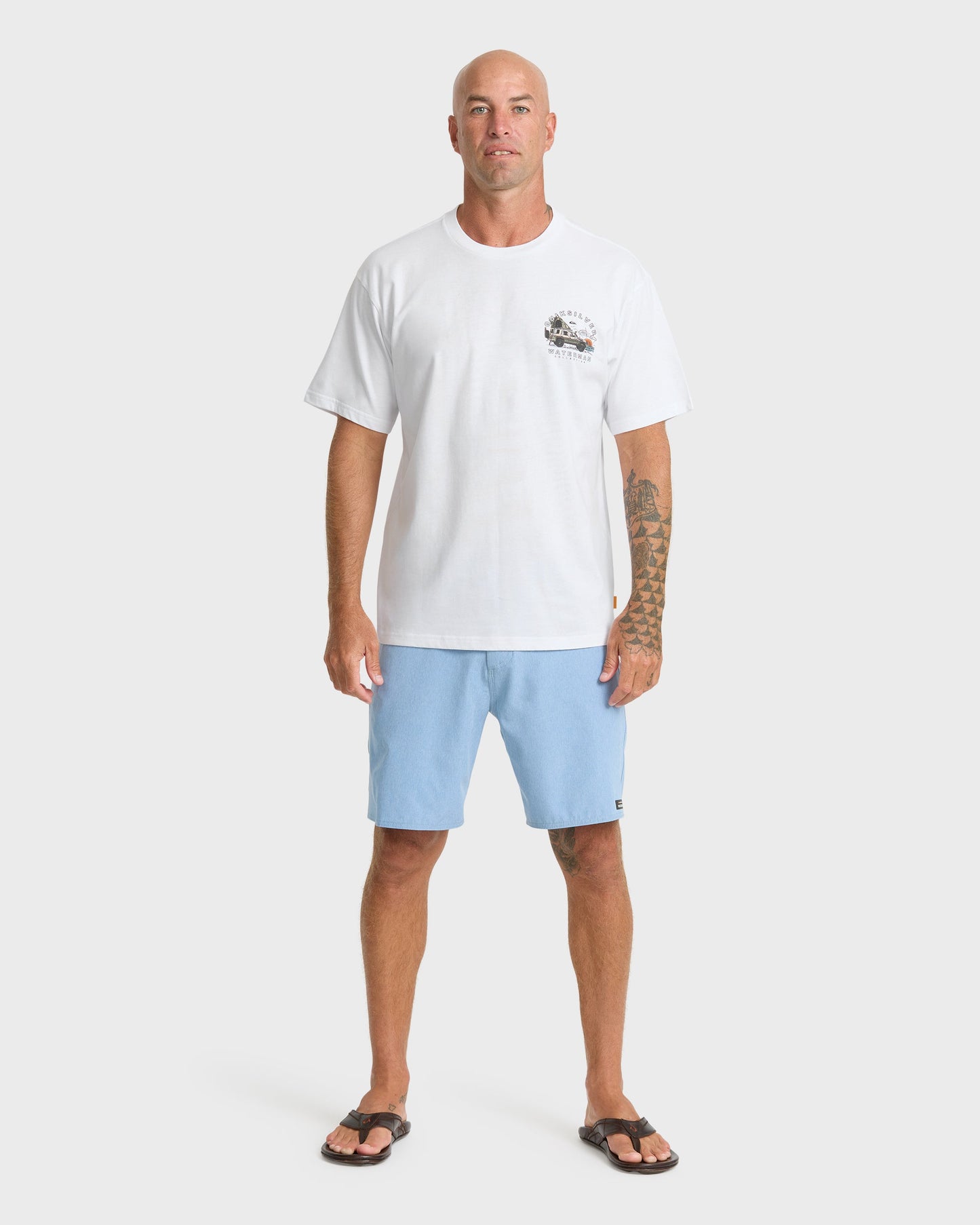 Waterman Traveler Classic Short Sleeve Cotton T-Shirt - White
