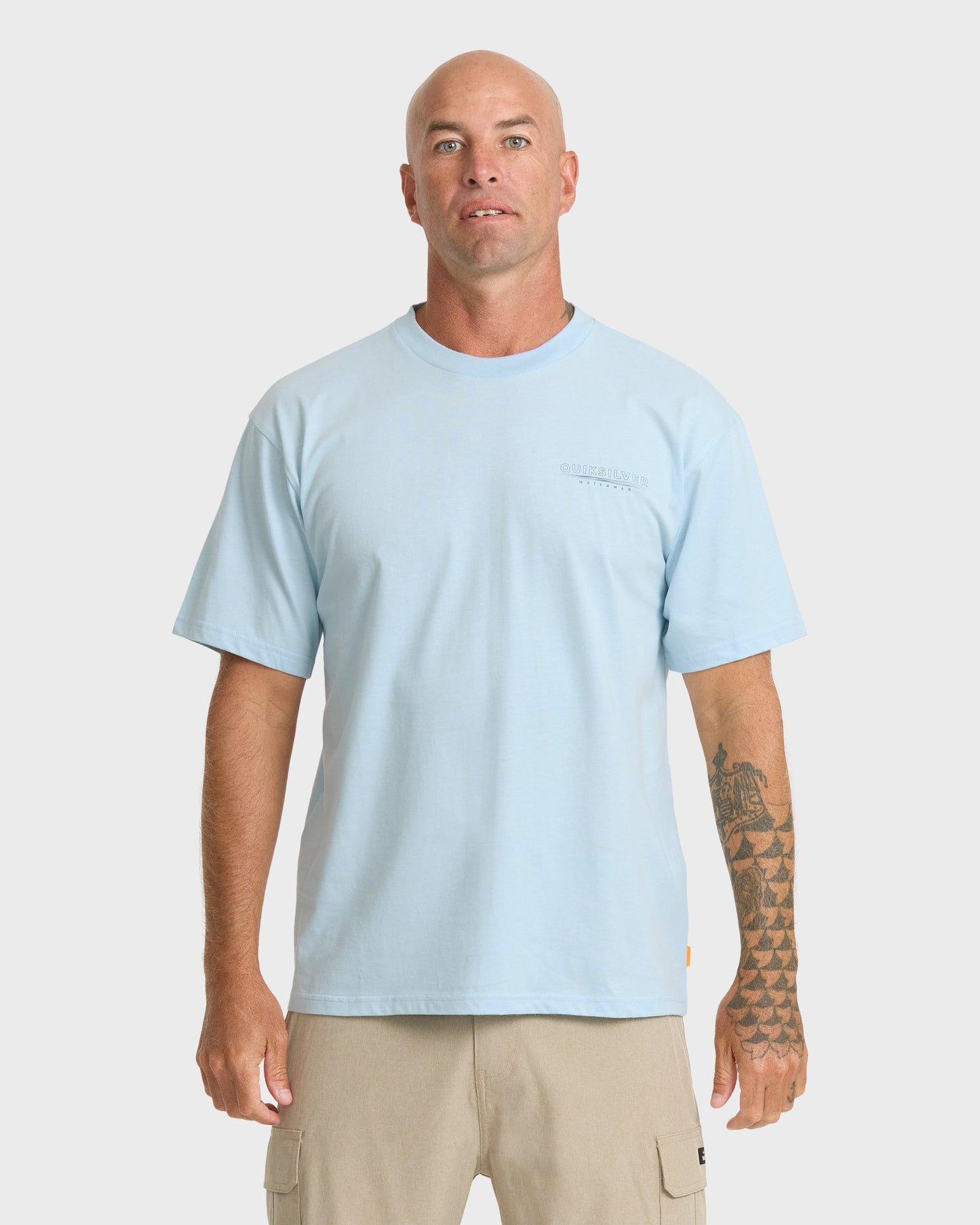 Waterman Anchors Down Classic Short Sleeve Cotton T-Shirt - Skyway