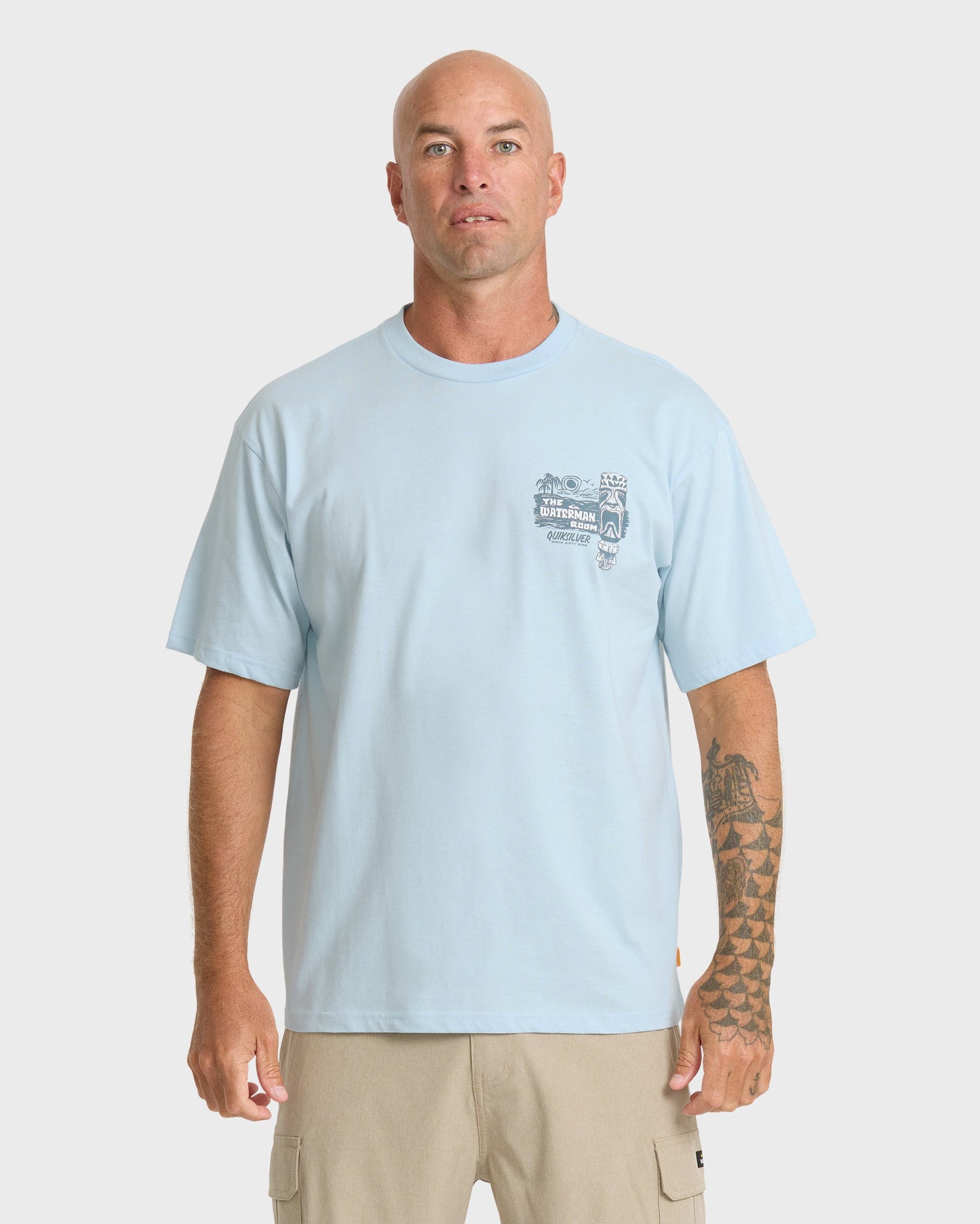 Waterman Room Classic Short Sleeve Cotton T-Shirt - Skyway